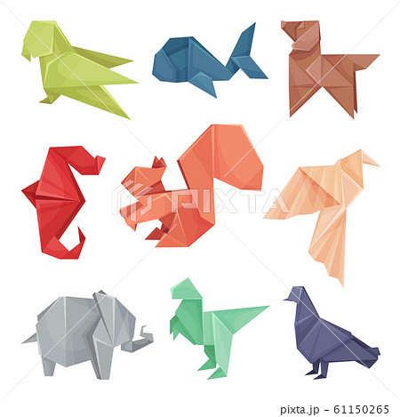 動物 おりがみ 折り紙 折紙のイラスト素材