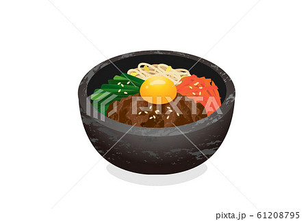 韓国料理 食べ物のイラスト素材