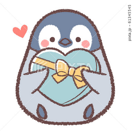 ペンギン 鳥 ヒナ 可愛いのイラスト素材