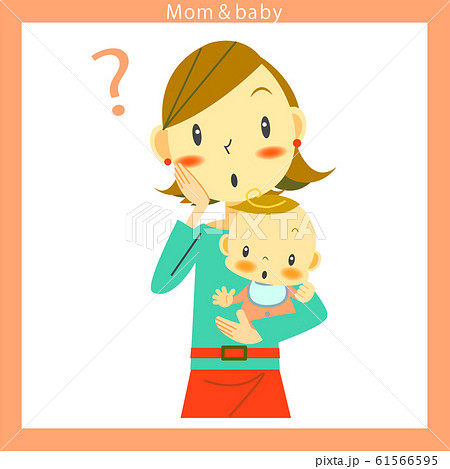 抱っこ 親子 おしゃれ 母子のイラスト素材