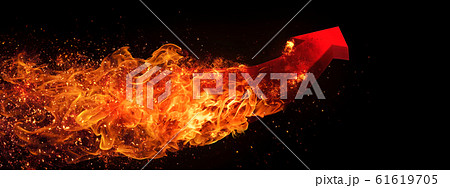 スピード 矢印 勢い イラストの写真素材