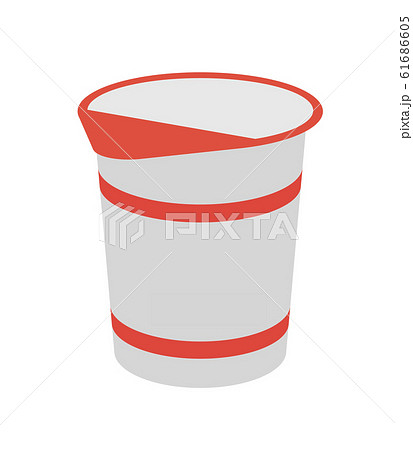 カップラーメン 容器のイラスト素材