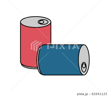 空き缶利用のイラスト素材
