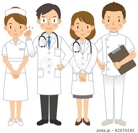看護師 笑顔のイラスト素材