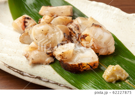 タコ 炙り 食べ物 料理の写真素材