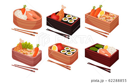 鶏飯のイラスト素材