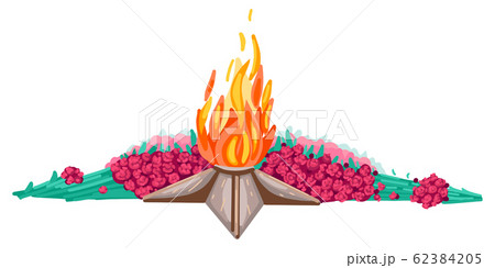 追悼 花のイラスト素材