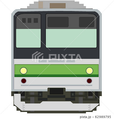 電車 正面 列車のイラスト素材