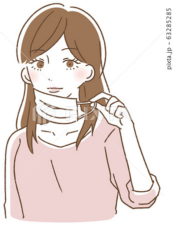 マスク外すのイラスト素材 マスク外すのイラスト素材