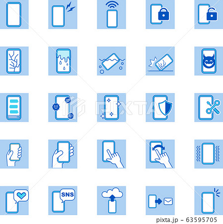 スマホ持つの写真素材