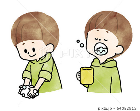 石けん泡のイラスト素材