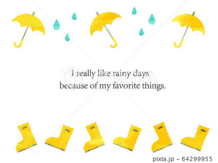 雨 しずく 6月 おしゃれのイラスト素材 Pixta