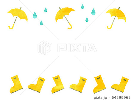 雨 しずく 6月 おしゃれのイラスト素材 Pixta