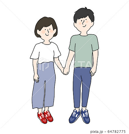 手繋ぎのイラスト素材