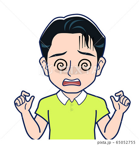 目が回るのイラスト素材 目が回るのイラスト素材