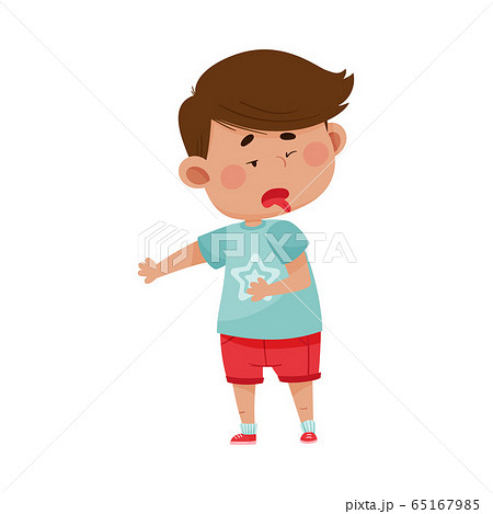 目をそらすのイラスト素材 Pixta