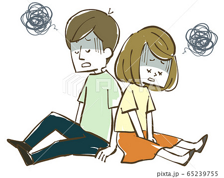 すれ違いのイラスト素材