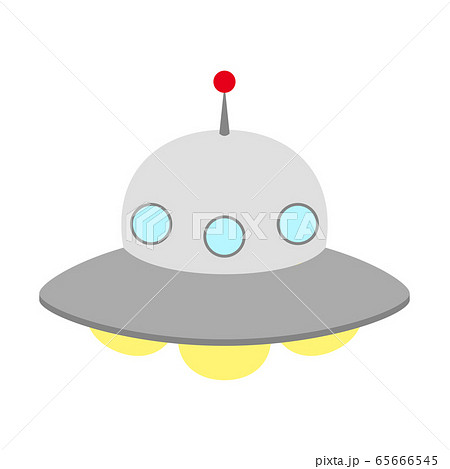 宇宙船 Ufo 円盤 かわいいのイラスト素材
