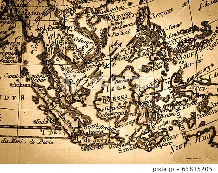 世界地図 地図 ベトナム 東南アジアの写真素材