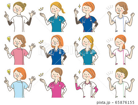 看護師 ナースのイラスト素材集 ピクスタ