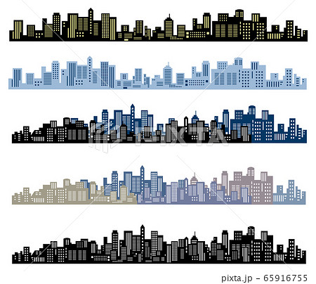 ビル街のイラスト素材