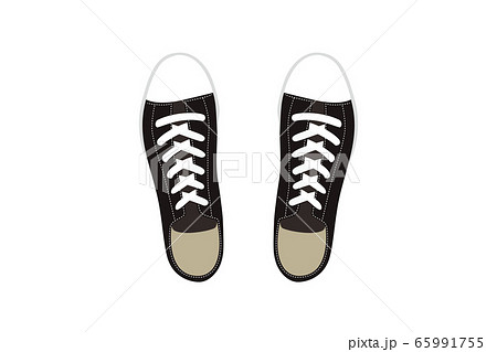 足元 足 歩く スニーカーのイラスト素材