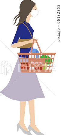 買い物かごのイラスト素材