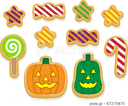 ハロウィンのお菓子のイラスト素材集 ピクスタ