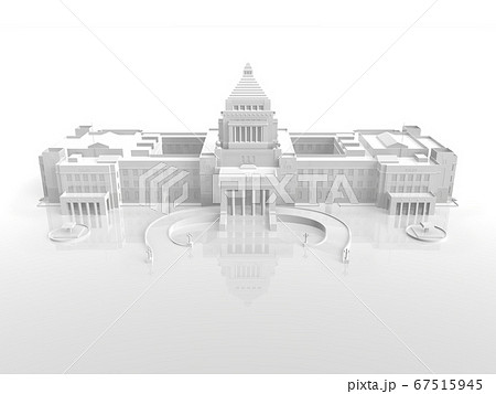 国会議事堂のイラスト素材集 ピクスタ