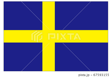 スウェーデン地図のイラスト素材