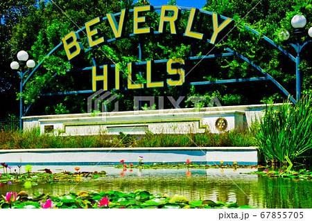 ビバリーヒルズの看板の写真素材 - PIXTA
