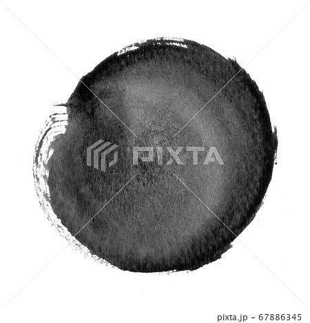 2025年のクリスマスの特別な衣装 円 丸 墨絵 水墨画のイラスト素材 - PIXTA 絵画