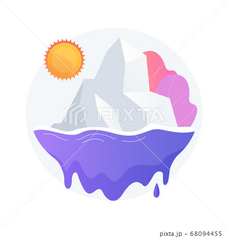 氷溶ける 溶融 冷凍のイラスト素材