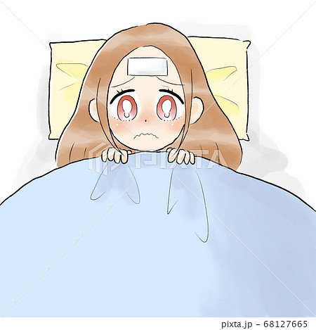 熱さまシートのイラスト素材