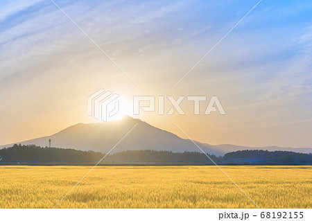 ダイヤモンド筑波 山の写真素材