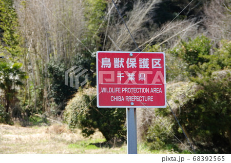 鳥獣保護区 北海道ホーロー看板Ω