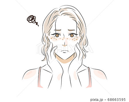 そばかすのイラスト素材