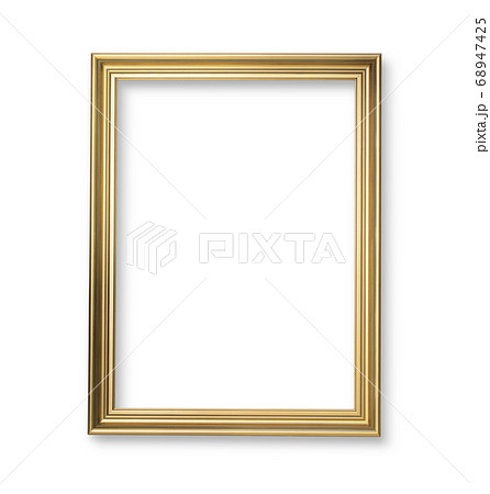 額縁 木製 金色 黄金色の写真素材 - PIXTA