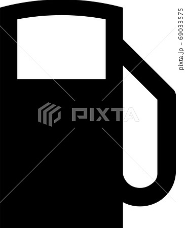 ガソリンスタンド アイコンのイラスト素材