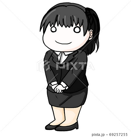 人物 一人 会社員 見本のイラスト素材