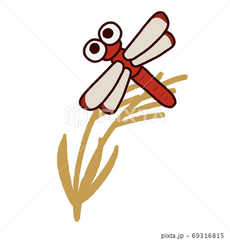 赤トンボのイラスト素材