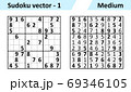 Sudoku Game with Answers. Simple Vector Design Set Stock Vector -  Illustration of vector, trainer: 204788413