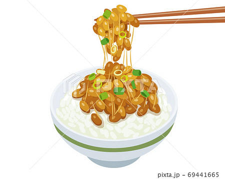 納豆菌のイラスト素材