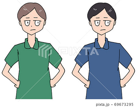 半目のイラスト素材