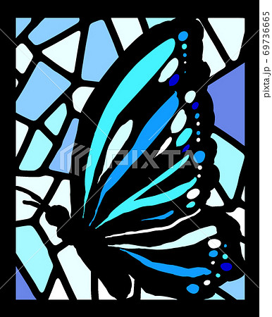蝶 蝶々 アゲハチョウ ステンドグラスの写真素材 - PIXTA
