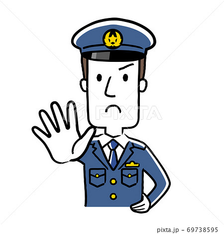 警察官 制服の写真素材