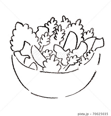 サラダボウルのイラスト素材