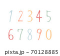 手書きのおしゃれな数字のイラストのセット おしゃれ 番号 数 フォント カリグラフィー 筆記体のイラスト素材