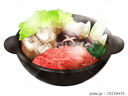 すき焼きのイラスト素材集 ピクスタ