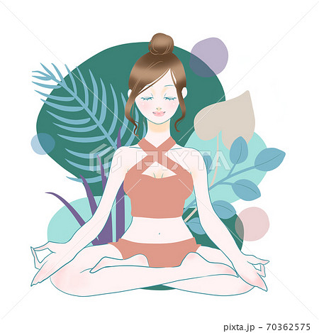 瞑想のイラスト素材